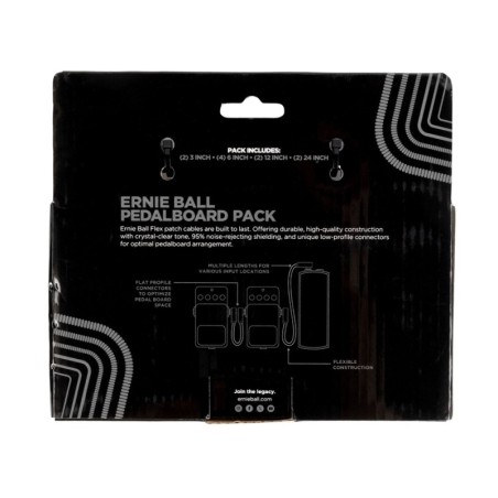 Ernie Ball 6462 Flex Patch Cable Black Multi-pack