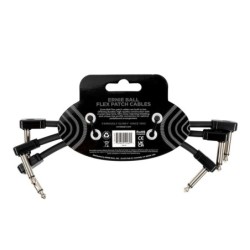 Ernie Ball 6444 Flex Patch Cable Black 15cm 3pk