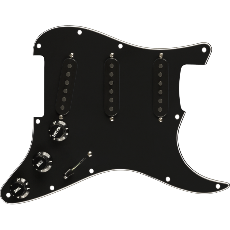 Fender Pre-Wired Strat Pickguard Pure Vintage '65 w/RWRP Middle Black