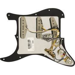 Fender Pre-Wired Strat Pickguard Pure Vintage '65 w/RWRP Middle Black