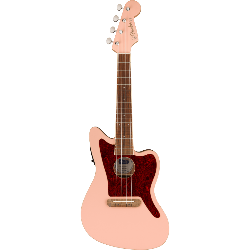 Fender Fullerton Jazzmaster Uke WN Shell Pink