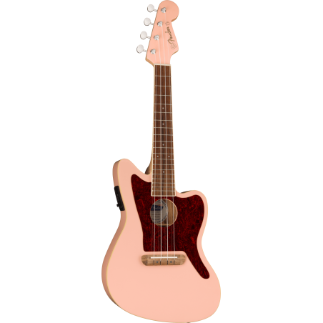 Fender Fullerton Jazzmaster Uke WN Shell Pink
