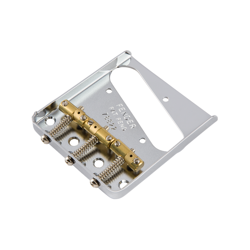 Fender 3-Saddle American Vintage "Hot Rod" Telecaster Bridge Assembly with Compensated Brass Saddles Nickel