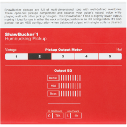 Fender ShawBucker 1 Pickup Zebra