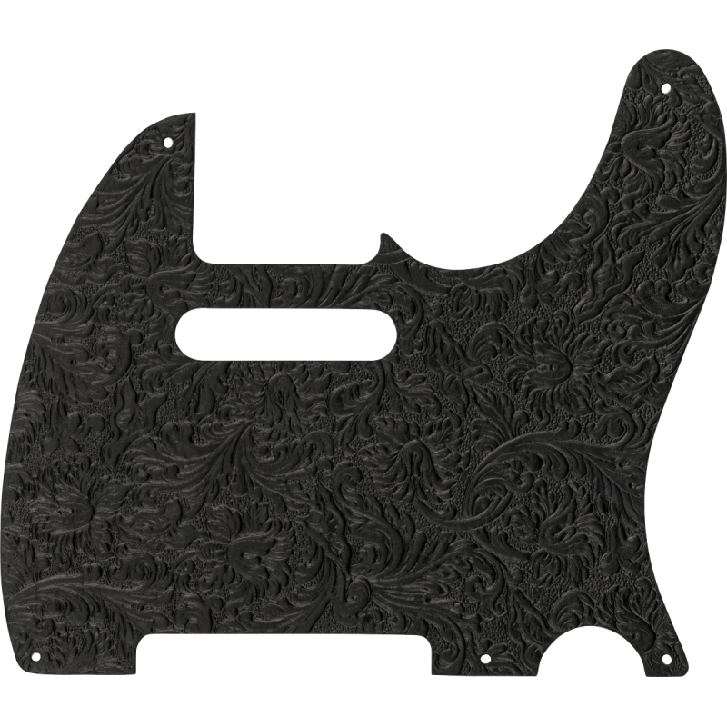 Fender Waylon Jennings Leather Telecaster Pickguard Black