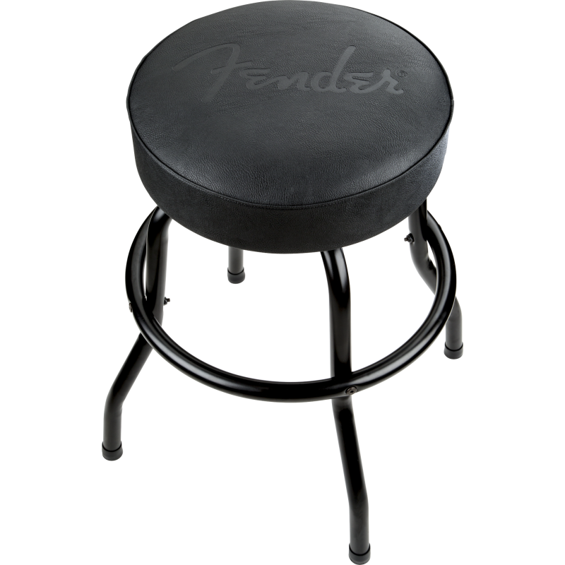 Fender Embossed Black Logo Barstool Black/Black 24"