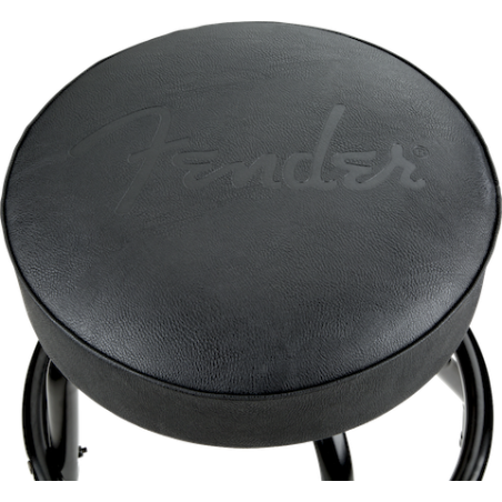 Fender Embossed Black Logo Barstool Black/Black 24"