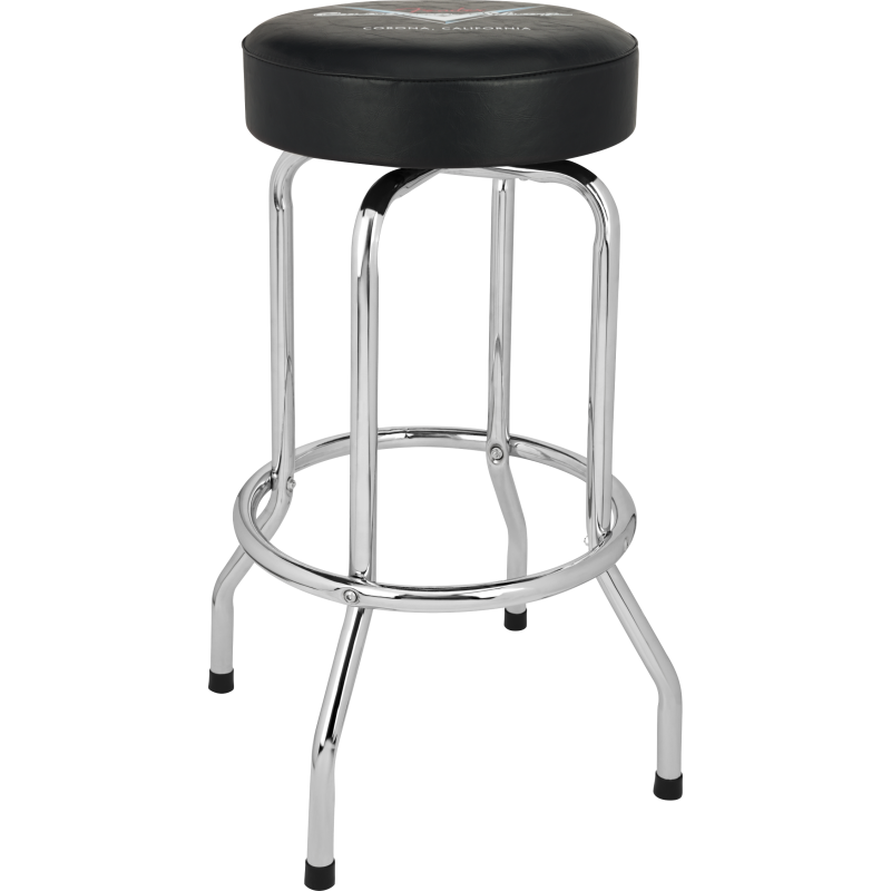 Fender Custom Shop Chevron Logo Barstool Black/Chrome 30"