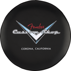 Fender Custom Shop Chevron Logo Barstool Black/Chrome 30"