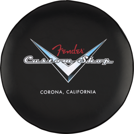 Fender Custom Shop Chevron Logo Barstool Black/Chrome 30"