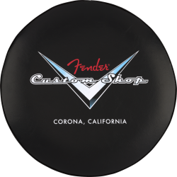 Fender Custom Shop Chevron Logo Barstool Black/Chrome 24"