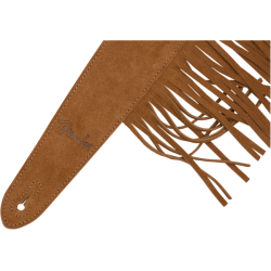 Fender Suede Fringe Strap Brown 2.5"