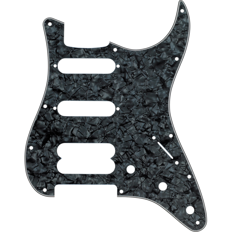 Fender Pickguard Stratocaster H/S/S 11-Hole Mount Black Pearl 4-Ply