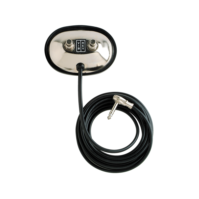 Fender 2-Button Vintage-Style Footswitch Vibrato/Reverb On/Off with 1/4" Jack
