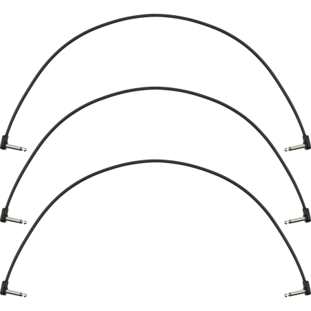 Fender Blockchain 24" Patch Cable 3-pack Angle/Angle