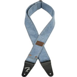 Fender x Wrangler Riveted Denim Strap Light Indigo