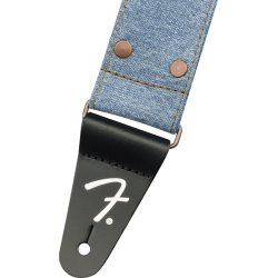 Fender x Wrangler Riveted Denim Strap Light Indigo