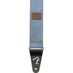 Fender x Wrangler Riveted Denim Strap Light Indigo
