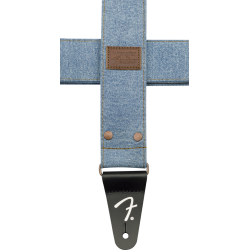 Fender x Wrangler Riveted Denim Strap Light Indigo