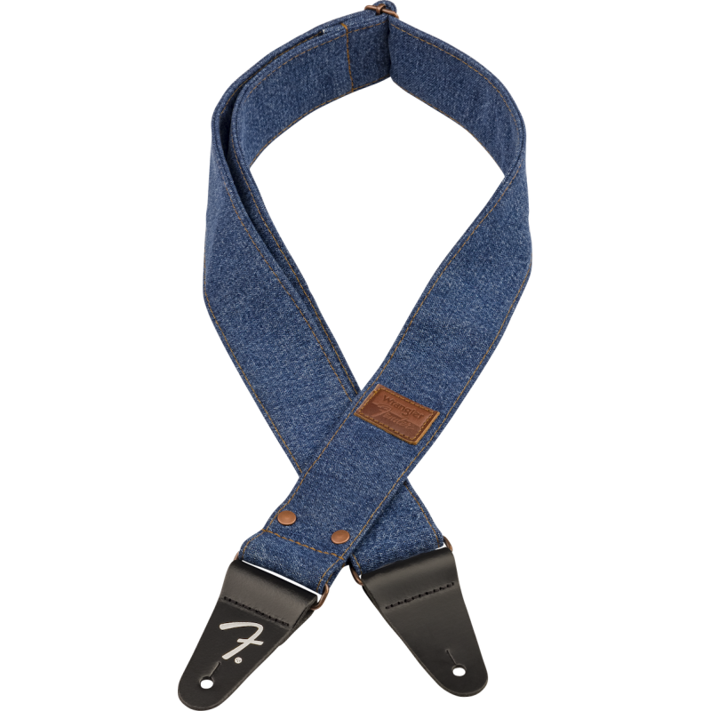 Fender x Wrangler Riveted Denim Strap Indigo
