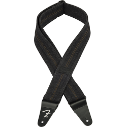 Fender x Wrangler Denim Strap Washed Black Stitch