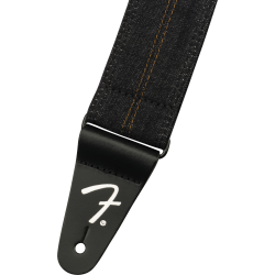 Fender x Wrangler Denim Strap Washed Black Stitch
