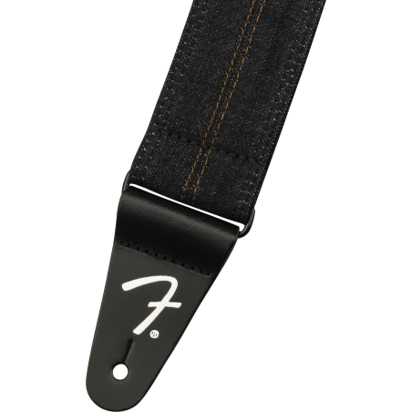 Fender x Wrangler Denim Strap Washed Black Stitch