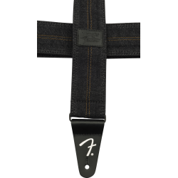 Fender x Wrangler Denim Strap Washed Black Stitch