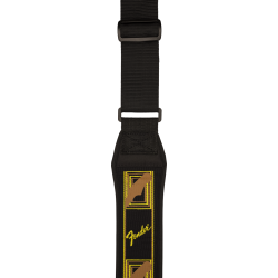 Fender Swell Neoprene Strap Blk/Ylw/Brn Mono 2.5"