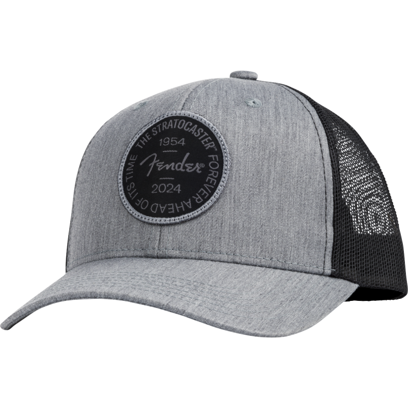 Fender Stratocaster 70th Anniversary Badge Hat Gray Heather One Size