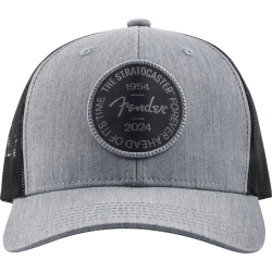Fender Stratocaster 70th Anniversary Badge Hat Gray Heather One Size