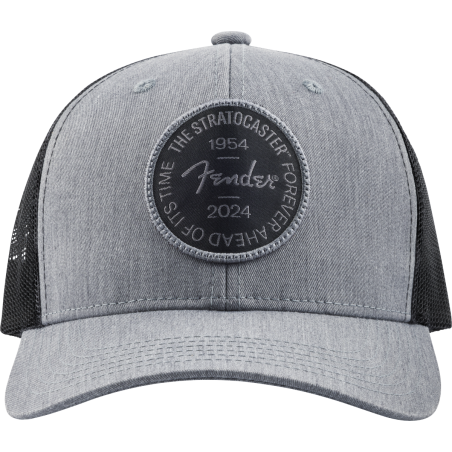 Fender Stratocaster 70th Anniversary Badge Hat Gray Heather One Size