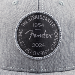 Fender Stratocaster 70th Anniversary Badge Hat Gray Heather One Size