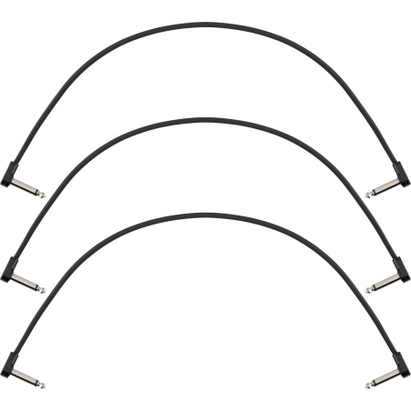 Fender Blockchain 16" Patch Cable 3-pack Angle/Angle