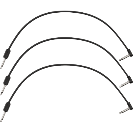 Fender Blockchain 16" Patch Cable 3-pack Straight/Angled