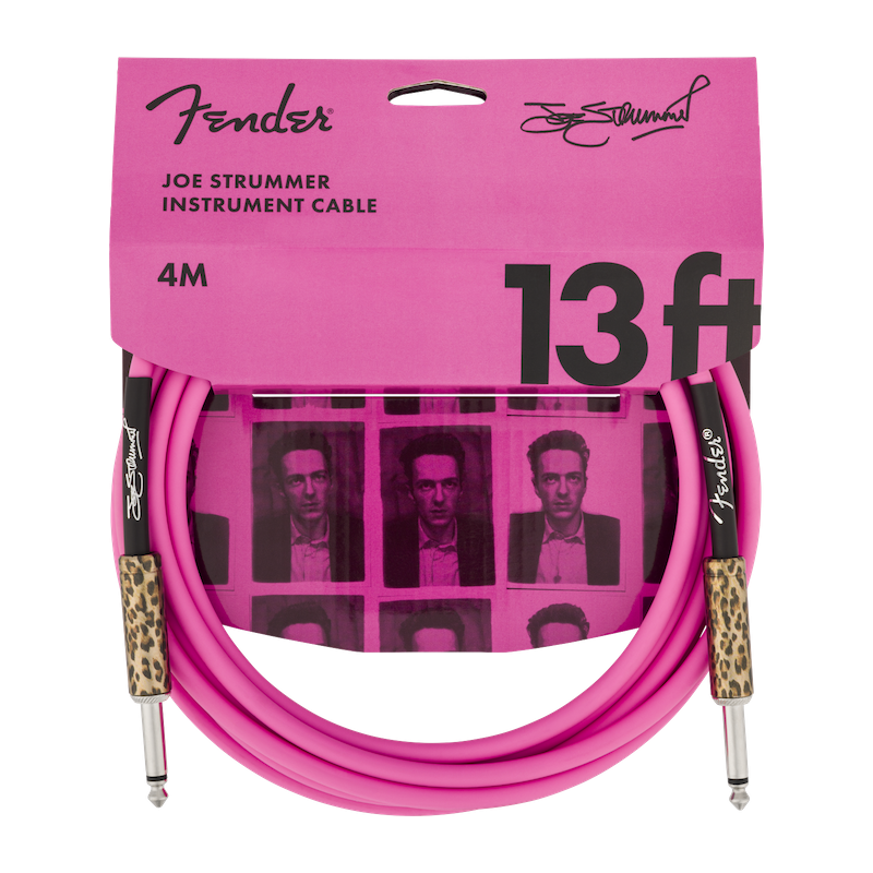 Fender Joe Strummer 13' Instrument Cable Pink Leopard