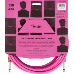 Fender Joe Strummer 13' Instrument Cable Pink Leopard