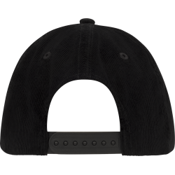 Fender Gold Spaghetti Logo Corduroy Baseball Hat Black One Size