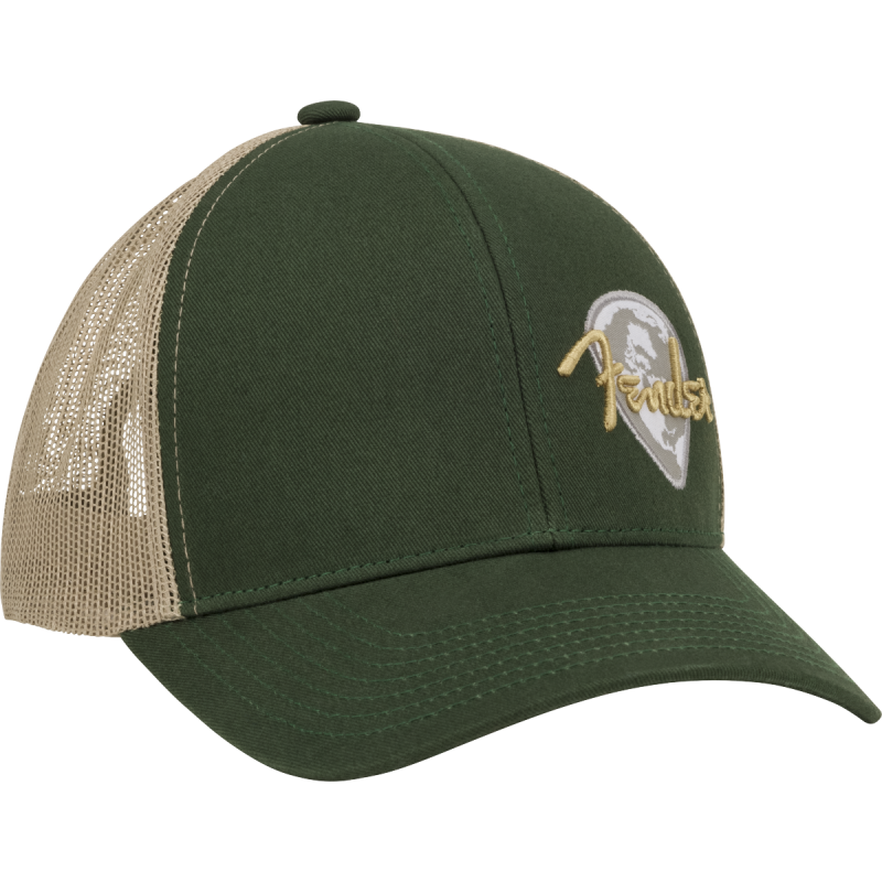 Fender Globe Pick Patch Hat Green/Khaki One Size