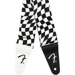 Fender Wavy Checkerboard Polyester Strap Black/White