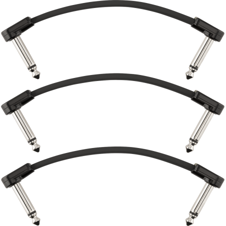 Fender Blockchain 4" Patch Cable 3-Pack Angle/Angle