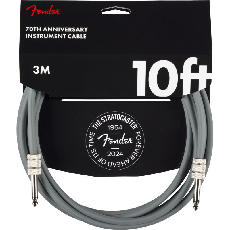 Fender 70th Anniversary Instrument Cable Gray 10'