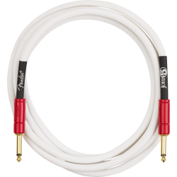 Fender John 5 Instrument Cable White and Red 10'