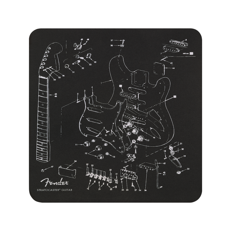 Fender Mousepad Exploded Strat