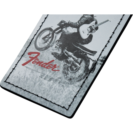 Fender Vintage Ad Luggage Motorcycle Rider