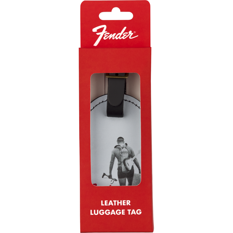 Fender Vintage Ad Luggage Tag Scuba Diver
