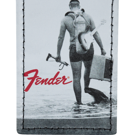 Fender Vintage Ad Luggage Tag Scuba Diver