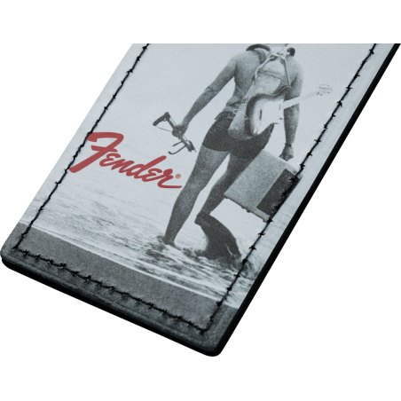 Fender Vintage Ad Luggage Tag Scuba Diver