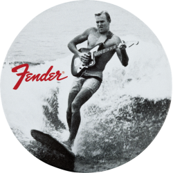 Fender Vintage Ads 4-Pk Coaster Set Black and White