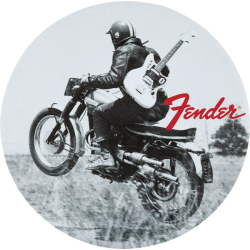 Fender Vintage Ads 4-Pk Coaster Set Black and White